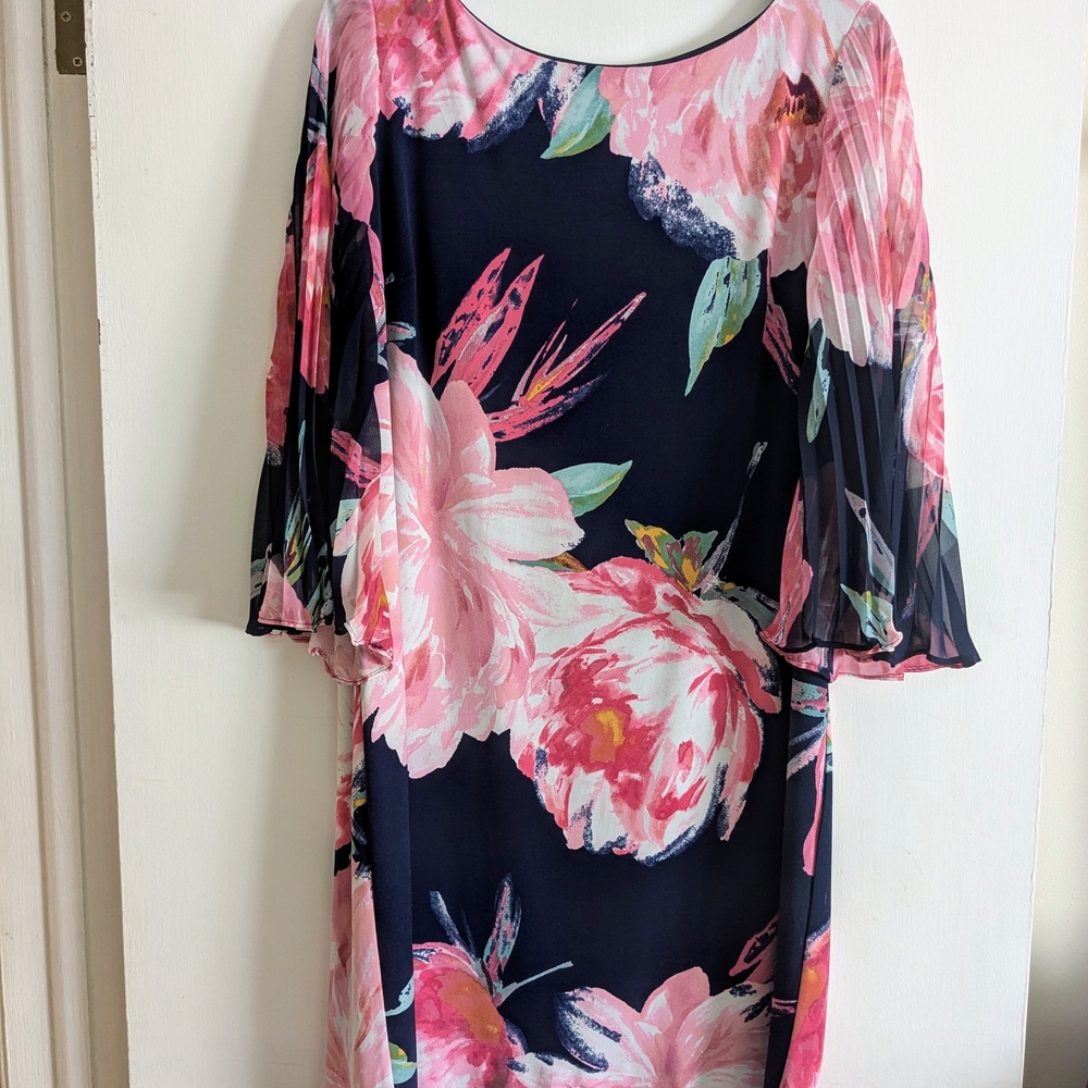 Eliza J Pink and Navy Dress